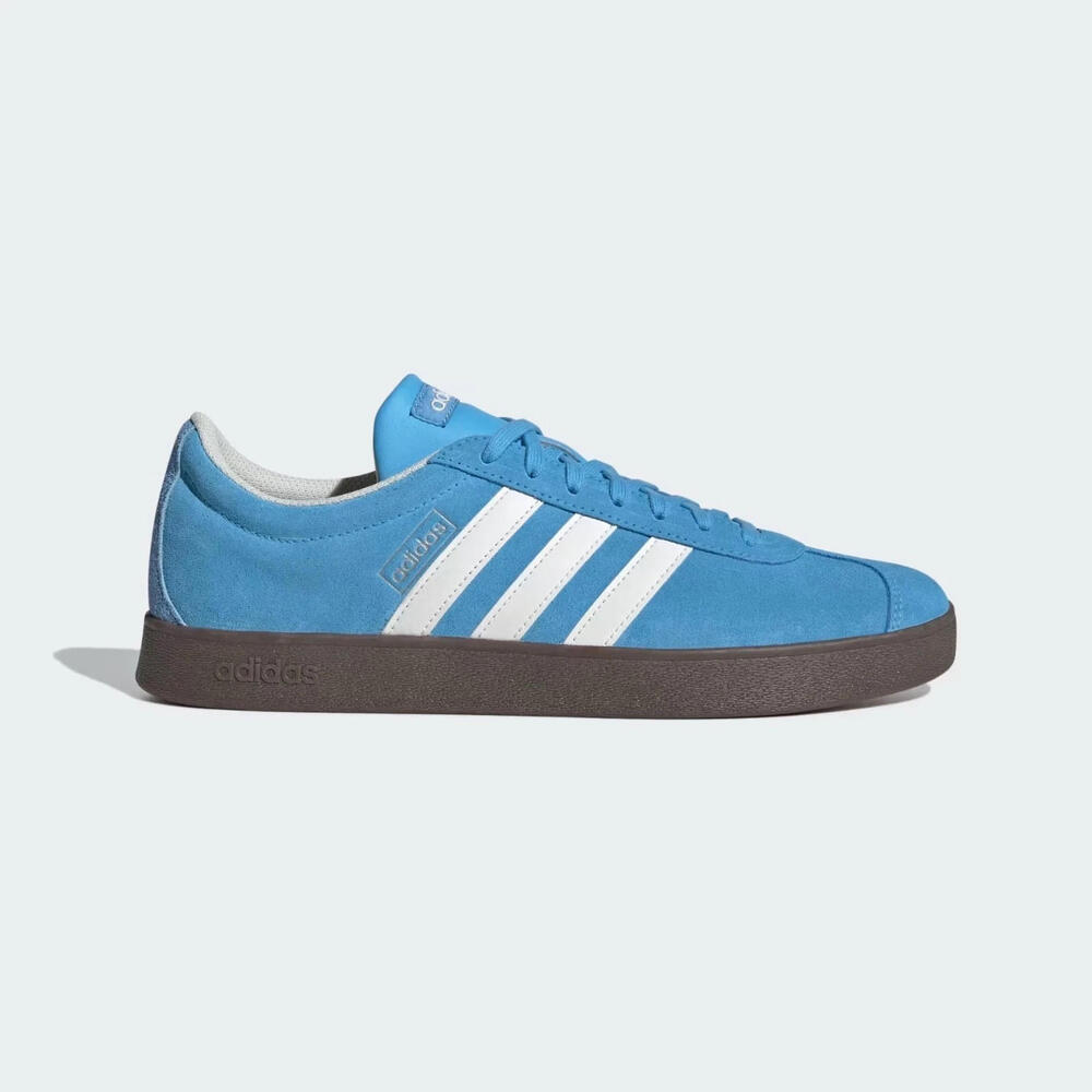 Adidas VL Court 2.0 Mens Casual Shoes Sneakers Size 9 Blue White Brown JI0496